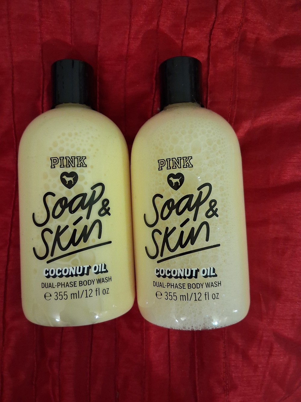 PINK Victoria's Secret Soap & Skin Coconut Oil Dual-Phase Body Wash - Yellow